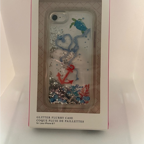 Vera Bradley Glitter Flurry Case – Anchor & Coral Design for iPhone 7/8 – NWT - Picture 2 of 6